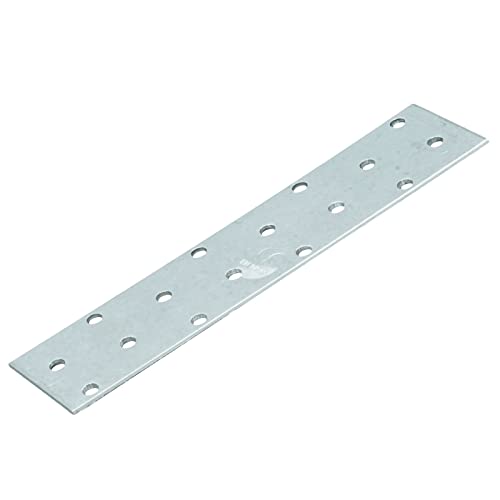 D2D | 8 Stück - Lochplatten - Größe: 40 x 160 mm - Stärke: 2 - Feuerverzinkt E-TA - EN 14545 - Verbindungsplatten - Lochblech - Knotenbleche - Made in Germany von d2d-needs