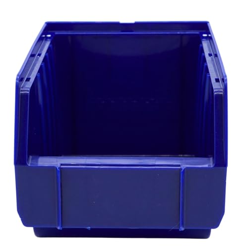 D2D | 8 Stück Sichtbox Größe (L/B/H): 230 x 151 x 130 mm, Polypropylen (PP) - B03 - Farbe: Blau - Stapelbares Schubfach Lagerbox von d2d-needs