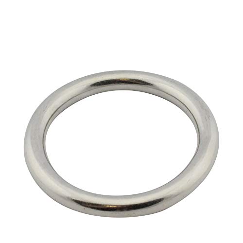 D2D | VPE: 1 Stück - Edelstahl Ring - Größe 10 x 60 mm - M8229 A4 V4A - geschweißt und poliert - Öse O-Ring von d2d-needs