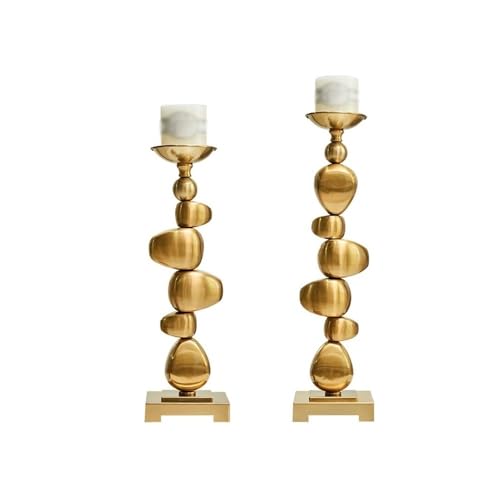 Kerzenhülsenhalter 2 Pcs Retro Aromatherapie Kerzenhalter Moderne Licht Dekorative Ornamente Legierung Leuchter(Groß) von dP3sQ8mXjN