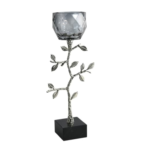 Kerzenhülsenhalter Leichter Luxus-Kerzenständer aus Glas, Ornamente, for Zuhause, High-End-Wohnzimmer, Desktop, Aromatherapie, dekorativer Kerzenhalter(Groß) von dP3sQ8mXjN