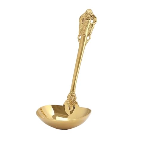 Suppenkelle 1 Stück Suppenkelle aus Edelstahl 304, Kochwerkzeug, Küchenzubehör, Goldschaufel, Geschirr, vergoldeter Suppenlöffel von dP3sQ8mXjN