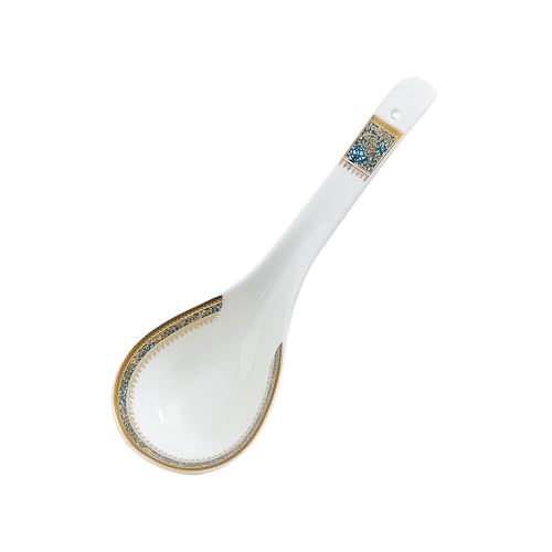 Suppenkelle 1 Stück Suppenkelle aus Keramik, chinesische Suppenlöffel aus Keramik for Kochen, Rühren, Ausgießen, Schöpfkellen for Servieren, Eisportionierer von dP3sQ8mXjN