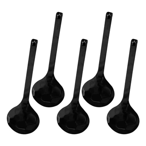 Suppenkelle 5 Stück Löffelkelle for Kochen, Suppenlöffel, langer Griff, Ramen-Nudellöffel, hitzebeständig, Reiskelle, Kochlöffel, Küchengeschirr von dP3sQ8mXjN