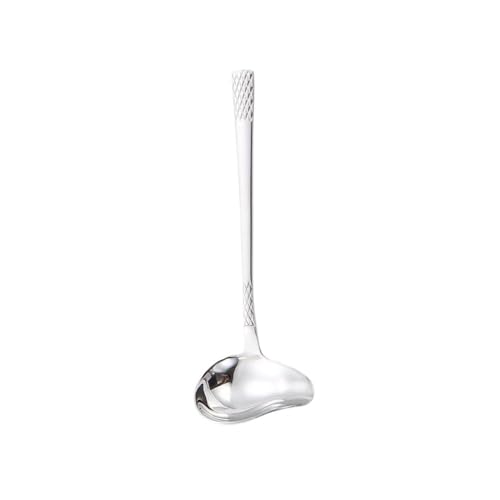 Suppenkelle Hot Pot Suppenkelle Löffel Edelstahl Entenmaulförmiger Löffel Suppensaucenlöffel Geschirr Schaufel Schöpfkelle Küchenkochutensilien(Mittel) von dP3sQ8mXjN