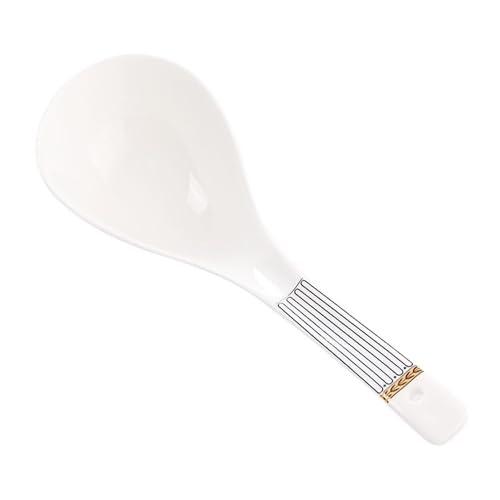 Suppenkelle Keramiklöffel Küchenutensilien 3 cm tief hitzebeständig 21,5 cm langer Griff Schöpfkelle von dP3sQ8mXjN