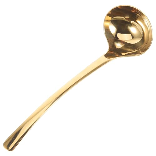 Suppenkelle Lange Löffelkelle, Küchenkochlöffel, Edelstahlkelle, langer Griff, Suppenlöffel, große Servierkelle, Kochlöffel for Kochen, Rühren von dP3sQ8mXjN