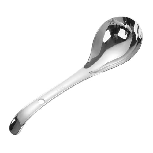 Suppenkelle Multifunktionale große Schöpfkelle, 27 cm, Soßenkelle, hochwertiger Edelstahl, kleiner Soßensuppenlöffel, Silber Suppenkelle Multifunktionale große Schöpfkelle, 27 cm, Soßenkelle, hochwertiger Edelstahl, kleiner Soßensuppenlöffel, Silber von dP3sQ8mXjN