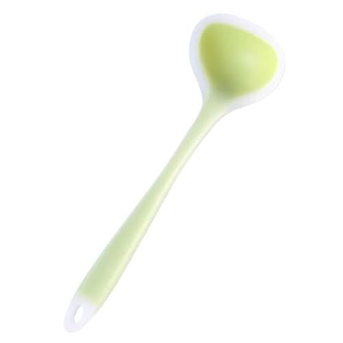 Suppenkelle Silikonkelle – Suppenkelle for Kochen – langer Griff, Silikon-Suppenlöffel, Küche, antihaftbeschichtet, große Lebensmittellöffel, Schöpfkelle, Heimkochutensilien(Green) von dP3sQ8mXjN