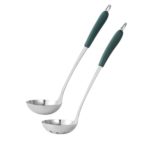 Suppenkelle Suppenkelle, Schöpfkelle aus Edelstahl, hochwertige Küchen-Wok-Werkzeuge mit langem Griff, perfekt for Rühren, Servieren von Suppen und mehr von dP3sQ8mXjN