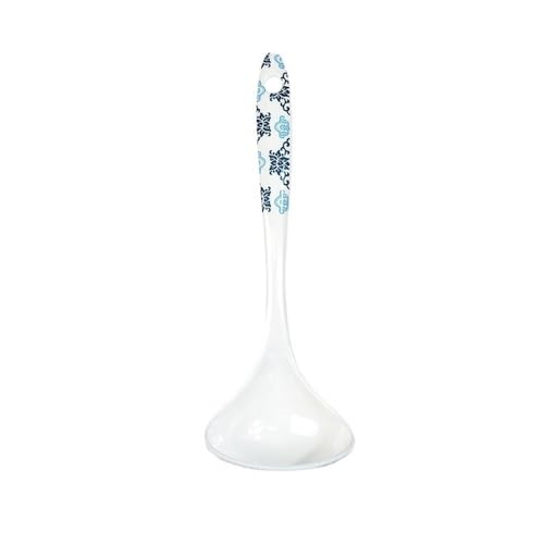 Suppenkelle Weißer großer Löffel, vertiefte Schöpfkelle mit langem Griff, praktisches Küchengeschirr for den Haushalt, 27,3 cm von dP3sQ8mXjN