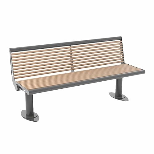 dP3sQ8mXjN Gartenmöbel Außenbank, Gartenbank mit Rückenlehne, armloser Terrassen-Gartenhof-Freizeitsitz(Groß) von dP3sQ8mXjN