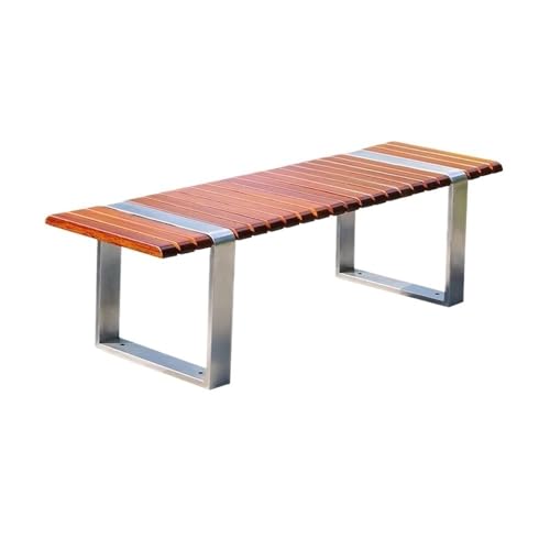dP3sQ8mXjN Gartenmöbel Park Outdoor-Stuhl ohne Rückenlehne, Gartenbank aus Edelstahl, for das Sitzen auf der Balkonterrasse(Mittel) von dP3sQ8mXjN