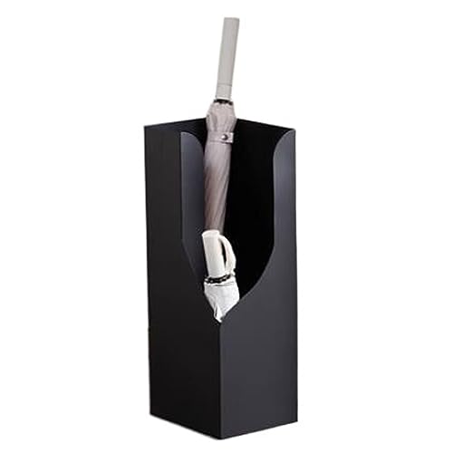 dP3sQ8mXjN Regenschirmständer, doppellagig, Schirmständer für den Eingangsbereich, freistehender Eimer für Zuhause, Büro, Dekoration, für lange und gefaltete Gehstöcke (schwarz) von dP3sQ8mXjN