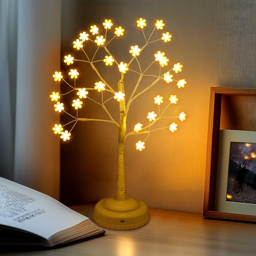 LED Baum Lichter Weihnachtsdeko mit Fernbedienung, Led Lichterbaum USB/Batteriebetrieben, Baum Licht Warmweiß DIY-Baumzweig Timerfunktion, Baumbeleuchtung Dimmbar Innen, 8 Modi Deko Wohnzimmer von da LIGHT