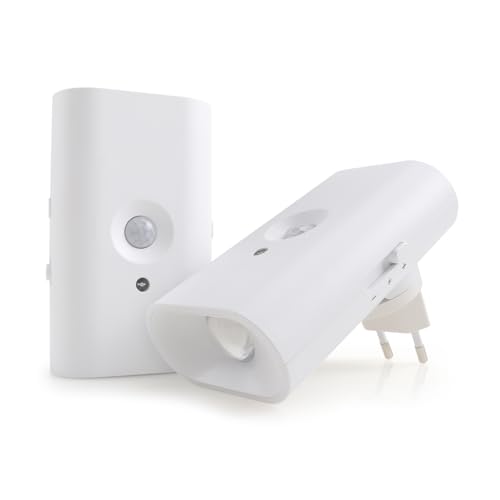 LED Nachtlicht Steckdose mit Bewegungssensor, 2er-Set Nachtlichter mit Dämmerungssensor, Dimmbar & 3 Farbtemperaturen 1800/3000/5000K, Orientierungslicht für Flur Treppen Schlafzimmer Kinderzimmer LED Nachtlicht Steckdose mit Bewegungssensor, 2er-Set Nachtlichter mit Dämmerungssensor, Dimmbar & 3 Farbtemperaturen 1800/3000/5000K, Orientierungslicht für Flur Treppen Schlafzimmer Kinderzimmer von da LIGHT