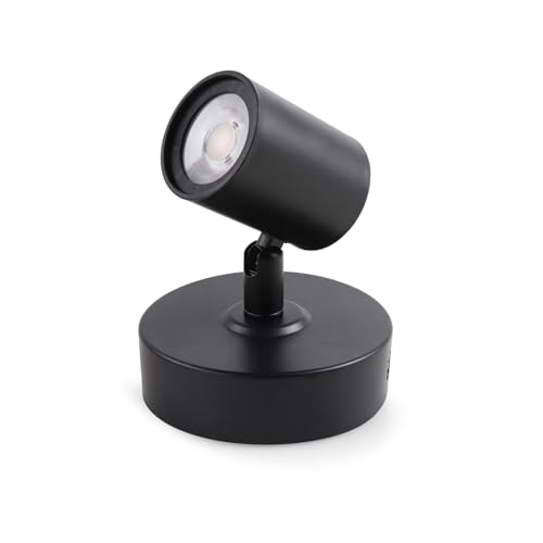da LIGHT LED Deckenlampe 1-flammig, Schwenkbar Deckenstrahler, 3CCT Spotleuchte Warmweiß/Neutralweiß/Kaltweiß, Wandspot Mordern 230V Schwarz für Wohnzimmer Schlafzimmer Küchen von da LIGHT
