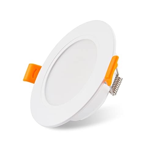 da LIGHT LED Einbaustrahler 230V flach 5W, Strahlende LED Einbauleuchten, Bad LED Spot 3000/4000/6000K, Deckenstrahler IP54 für Badzimmer Wohnzimmer Küche Schlafzimmer von da LIGHT