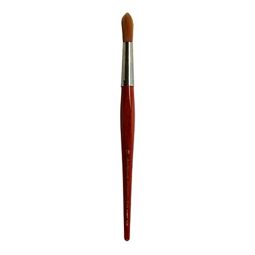 da Vinci Brushes 5580-18 Watercolor Series CosmoTop Spin Pinsel, runde Synthetik mit rotem Griff, Größe 18 von da Vinci Brushes