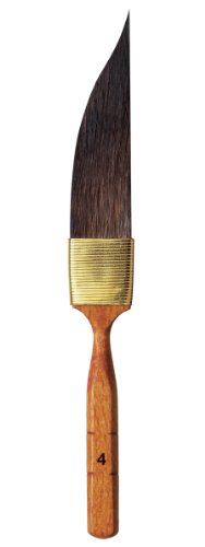 da Vinci Graphic Design Serie Pinstriping Brush, spitz zulaufende Schwertform Kazan Eichhörnchenhaar mit Zedernimitat Griff, Größe 4 (700-04) von DA VINCI