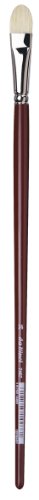 da Vinci Hog Bristle Series 7467 Oil Painting Brush, Filbert Short-Length with Maroon Lacquered Handle, Size 14 (7467-14) von DA VINCI