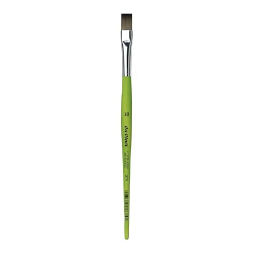 da Vinci Brushes Flachpinsel der Serie 374, Synthetik, Grün, Size 10 von DA VINCI