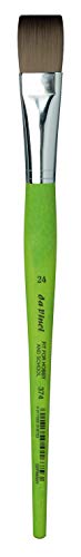DA VINCI Student Series 374 Fit für Schule und Hobby, Flach-elastische Synthetik mit grünem mattem Griff, Größe 24 (374-24) von DA VINCI