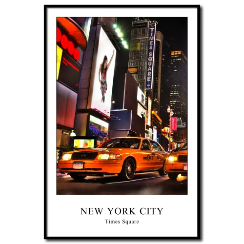 Rahmenbild New York Times Square 40 x 60 cm | Bild mit Rahmen | Der Times Square wird in den USA oft als The Crossroads of the World, The Center of the Universe oder The Heart of the World bezeichnet von daazoo