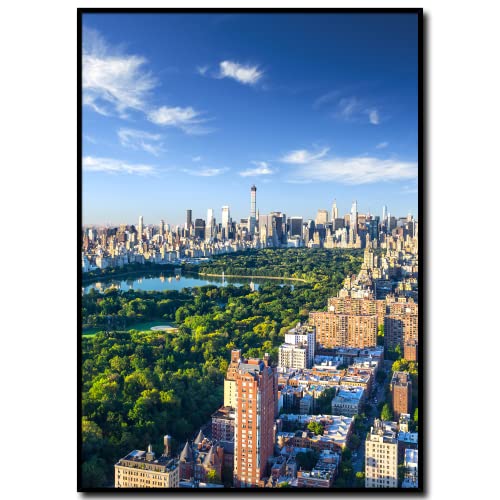 daazoo Wandbild New York Central Park | 50 x 70 cm Hochformat | Bild mit Rahmen | Einrichtung Poster Dekoration City groß Skyline | Wohnzimmer Schlafzimmer Flur daazoo Wandbild New York Central Park | 50 x 70 cm Hochformat | Bild mit Rahmen | Einrichtung Poster Dekoration City groß Skyline | Wohnzimmer Schlafzimmer Flur von daazoo
