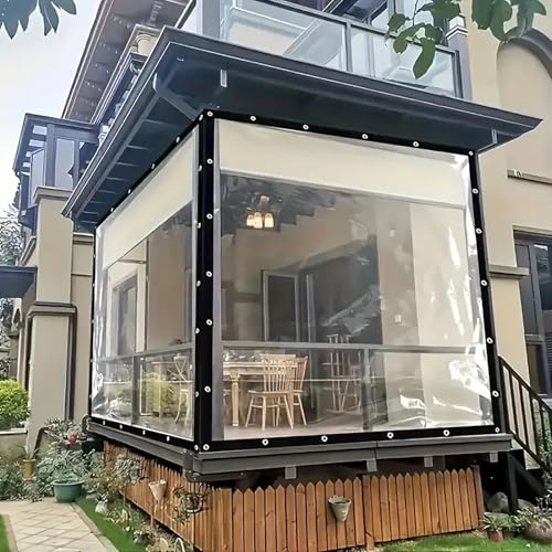 Draußen Zelt klarsichtplane,transparente wasserdichtes Tuch schwer wasserdicht,mit Seilring,verstärkte Kanten langlebig,dick,zerreißfeste,für Gartenbereich Brennholz Boot LKW Draußen Zelt klarsichtplane,transparente wasserdichtes Tuch schwer wasserdicht,mit Seilring,verstärkte Kanten langlebig,dick,zerreißfeste,für Gartenbereich Brennholz Boot LKW von dabin007