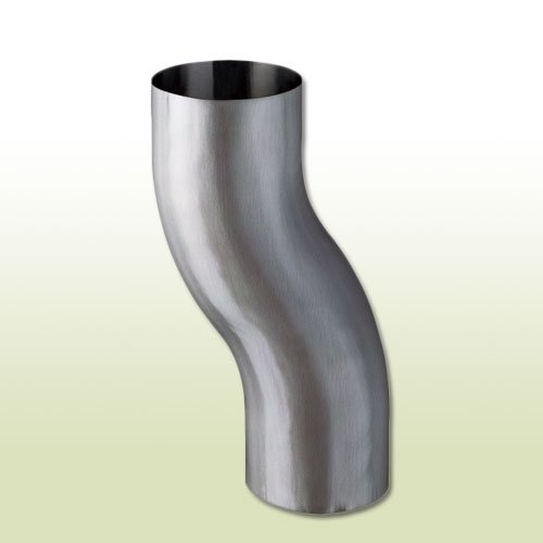 Aluminium Sockelknie Etagenbogen DN 76 von dachrinnen-shop.de