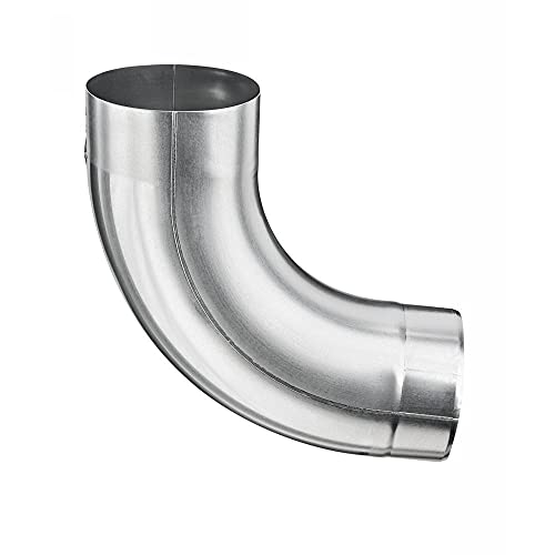 dachrinnen-shop.de Zink-Fallrohrbogen DN 120/85° Grad, Silber, 120 mm, 1 Stk von dachrinnen-shop.de