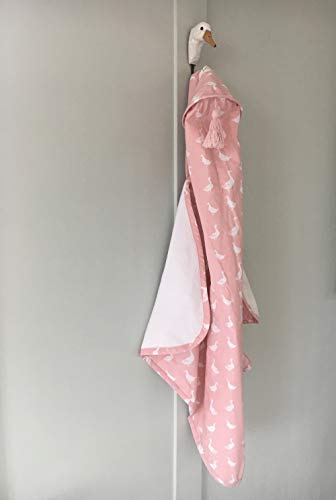 dackis & goosie Bath Cape, Soft Pink, Pink von dackis & goosie