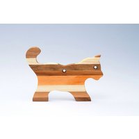Geschenk Für Weihnachten - Von Holz Spielzeug Holzspielzeug Hund Färbung Aus Holz-Geschenk Silhouette Handgefertigt von dadakacraft