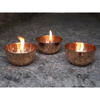 Handgemachte Kupfer Teelichthalter Set Von 3 Votivhalter Handgemachte Kupfer Teelichthalter Set Von 3 Votivhalter von daddyshoppe