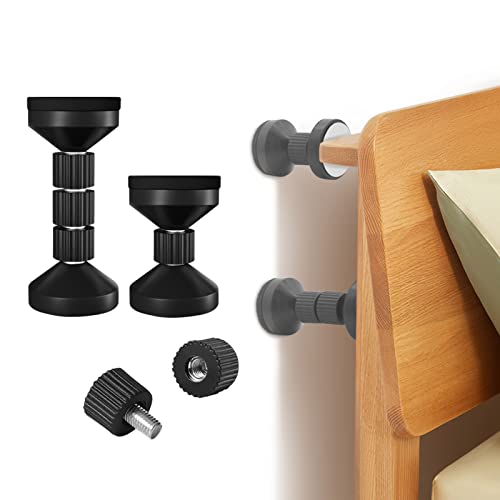 dadop Verstellbarer Bettrahmen mit Gewinde, Anti-Shake-Werkzeug für Bett, Kopfteil, Nachttisch-Kopfteile, verhindert Lösen, einfache Installation (2xschwarze verbesserte Version, 40–100 mm) von dadop