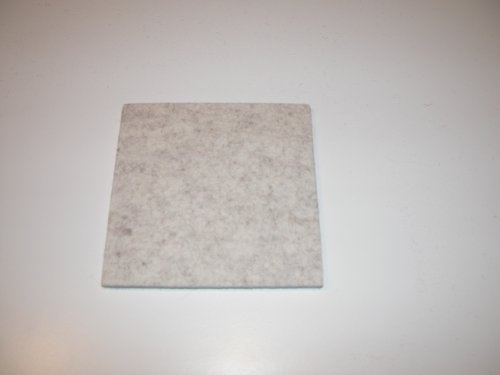 Daff Untersetzer, Filz, Beige, 10 x 10 cm von daff