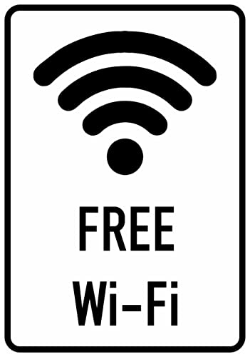 Daged Free Wifi Aufkleber 23x16 cm WLAN Internet Sticker T-154 von daged