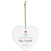 Baby Gedenkfigur #21 | Forever in Our Hearts Verlust Stillborn Fehlgeburt Herz Keramik Ornamente von dailyblotsco