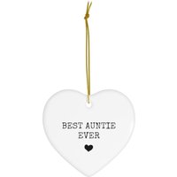 Beste Tante Aller Zeiten Geschenk | Für Baby Ankündigung Valentinstag Weihnachtsgeschenk Geburtstagsgeschenk Keramik Ornamente von dailyblotsco