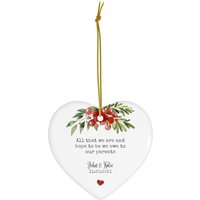 Eltern Des Brautpaares Andenken #122 | Geschenk Für Danke Ornament Tag Vor Hochzeit Herz Keramik Ornamente von dailyblotsco