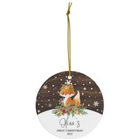 Personalisierter Christbaumschmuck | Baby Es First Christmas Niedliche Ornamente Weihnachtsbaum Dekor 2021 Ornament Keramik von dailyblotsco