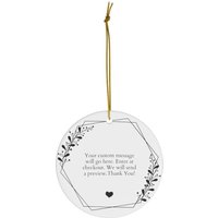 Personalisiertes Herz Ornament #201 | Geschenk Hochzeitsgeschenk Mutter Der Braut Des Bräutigams Keramik Ornamente von dailyblotsco