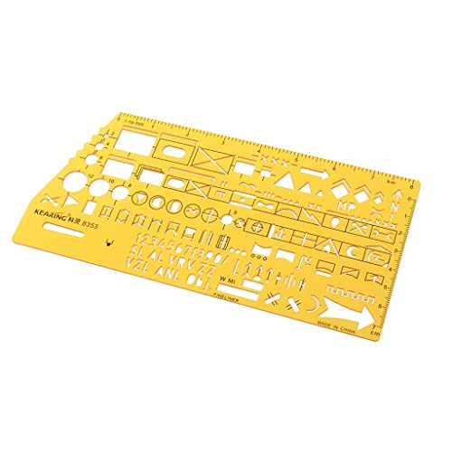 dailymall 1 Stü Multifunktions Kunststoffmarkierungen Technische Zeichnungsvorlage Schablone 1: 50000 Plotting Scale von dailymall