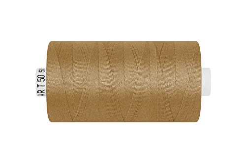 dalipo - Polyester Nähgarn, Stärke 50, Jeansgarn, 500m, caramel von dalipo