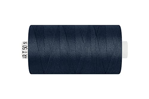 dalipo - Polyester Nähgarn, Stärke 50, Jeansgarn, 500m, marineblau von dalipo