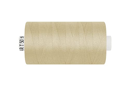 dalipo - Polyester Nähgarn, Stärke 50, Jeansgarn, 500m, beige von dalipo