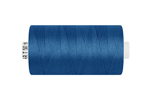 dalipo - Polyester Nähgarn, Stärke 50, Jeansgarn, 500m, blau von dalipo