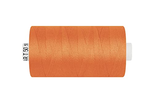 dalipo - Polyester Nähgarn, Stärke 50, Jeansgarn, 500m, orange von dalipo
