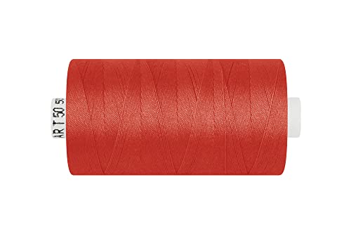 dalipo - Polyester Nähgarn, Stärke 50, Jeansgarn, 500m, rot von dalipo